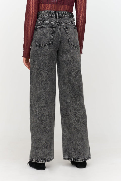 24Colours Stacey High Waisted Wide Leg Denim