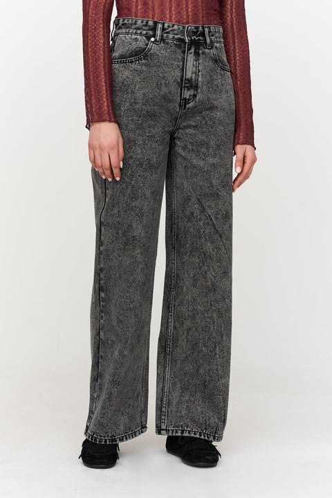 24Colours Stacey High Waisted Wide Leg Denim