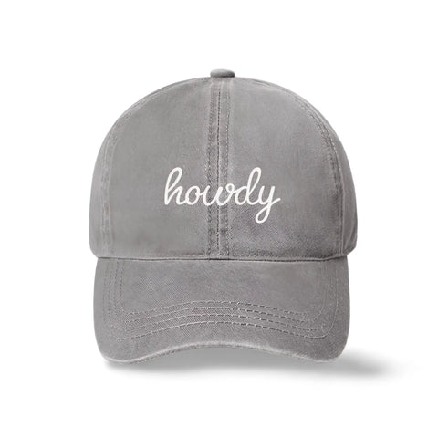 Howdy Embroidery Baseball Cap