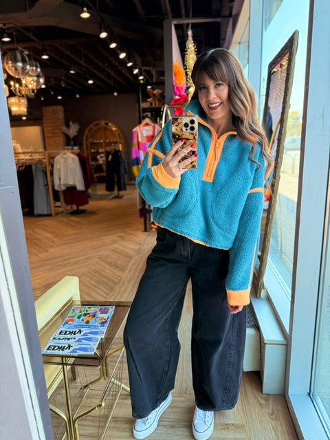 Free People Mountain High 1/2 Zip Fleece