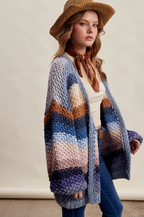 Good Mood Striped Cardigan - 2 Colours
