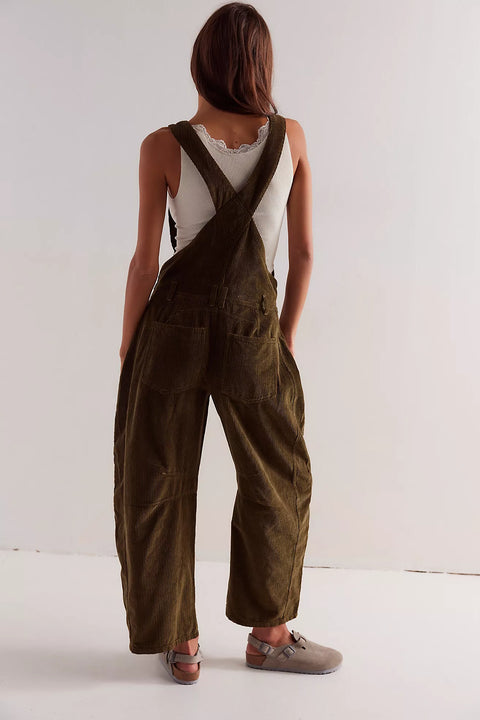 Free People Good Luck Cord Overalls