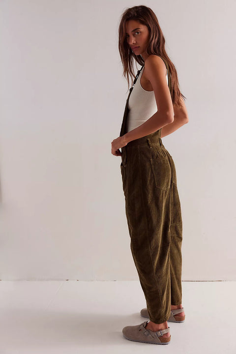 Free People Good Luck Cord Overalls