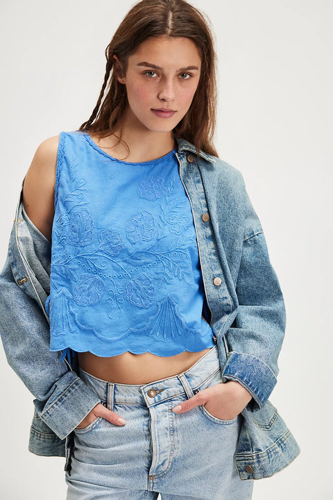 Free People Faded Gardens Tank