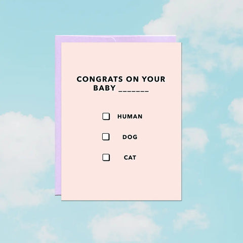 Baby Multiple Choice | Baby Card