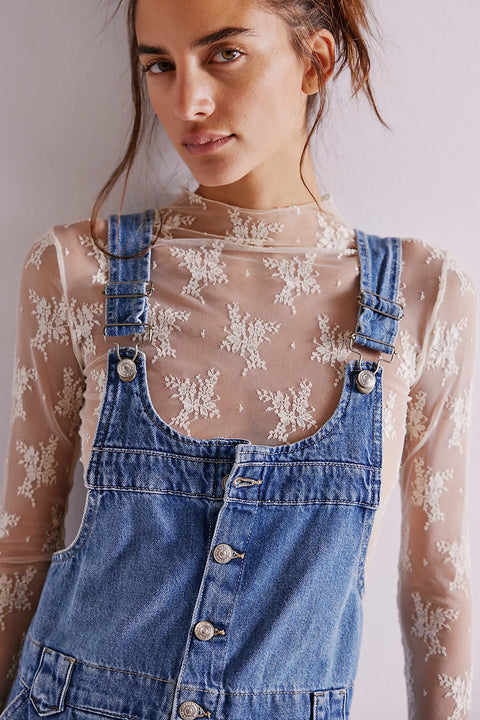 Free People Edie Denim Skirtall