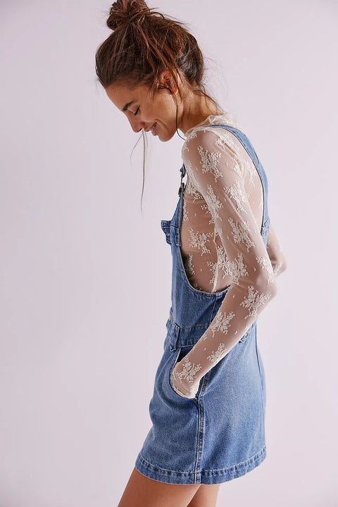 Free People Edie Denim Skirtall