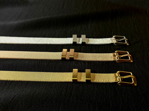 Ernest & Kelly Metal Mesh Bracelet- 3 Colours