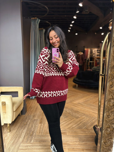 Brunette The Label Fair Isle Sweater- 2 Colours