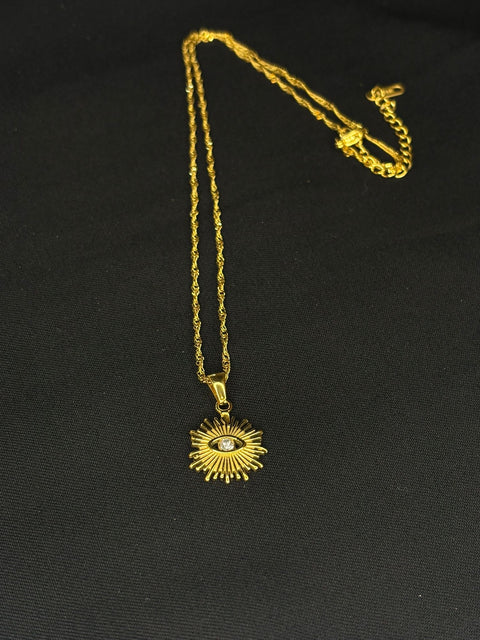 Ernest & Kelly Evil Eye Pendant Necklace