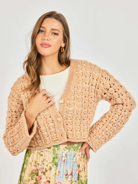 Sadie & Sage Krista Open Knit Cardigan