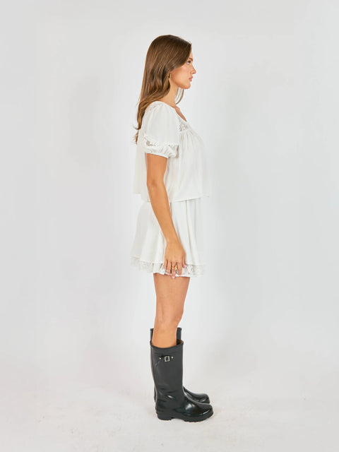 Sadie & Sage Misty Layered Mini Skirt