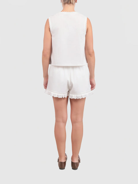 Sadie & Sage Lowtide Eyelet Trim Shorts