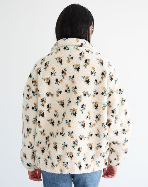 Brunette The Label Floral Sherpa Jacket