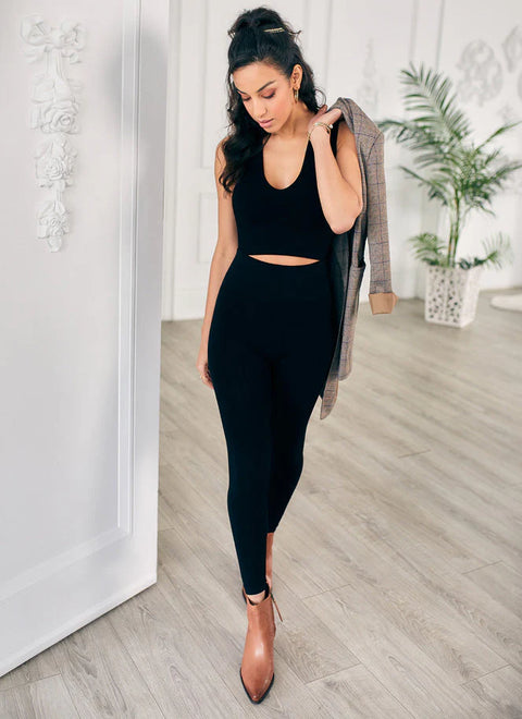 Bamboo High Waisted Leggings- Extended