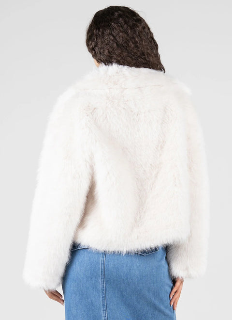 C’est Moi Quinn Faux Fur Cropped Jacket- 2 Colours