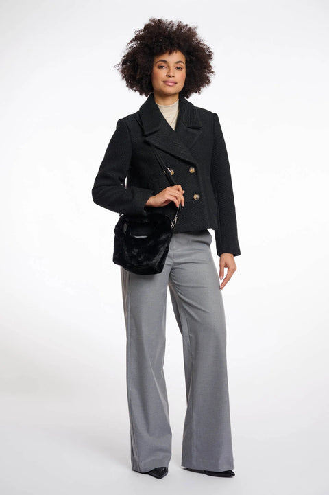 Rino & Pelle Cheryl Small  Faux Fur Crossbody Bag- 2 Colours