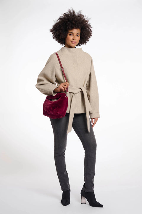 Rino & Pelle Cheryl Small  Faux Fur Crossbody Bag- 2 Colours