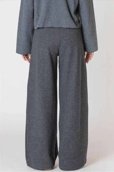 Room 34 Sandy Wide Leg Ribbed Pant- 2 Colours