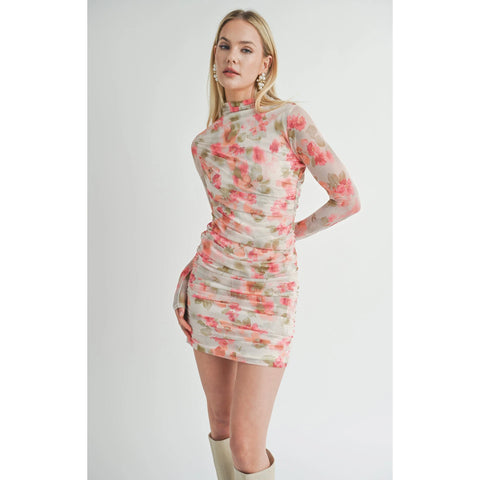 Sage The Label Divine Feminine Ruched Mini Dress