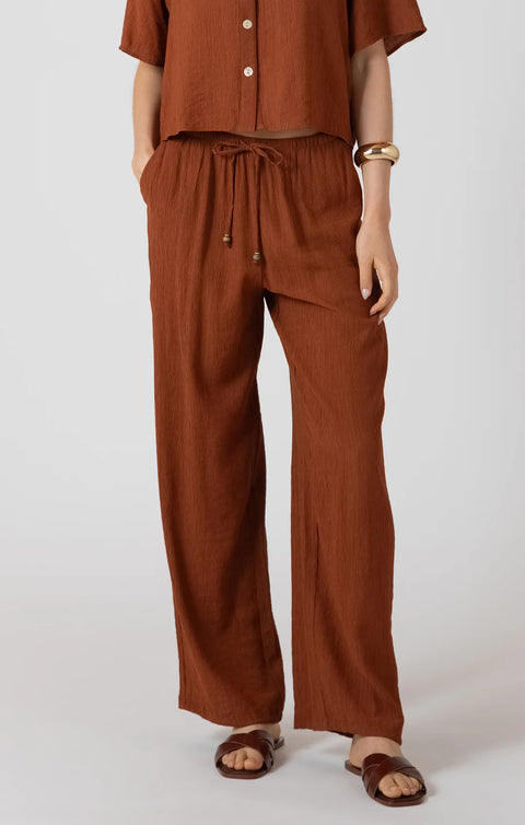 Dex Jessy Drawstring Wide Leg Pant-Extended Sizes