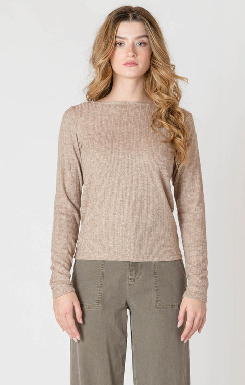 Room 34 Heidi Boatneck Textured Top