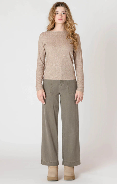 Room 34 Heidi Boatneck Textured Top