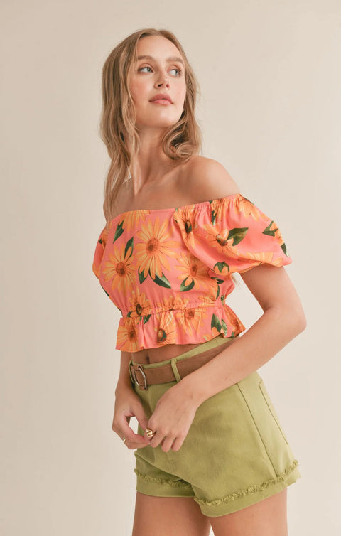 Vitamin D Puff Sleeve Top