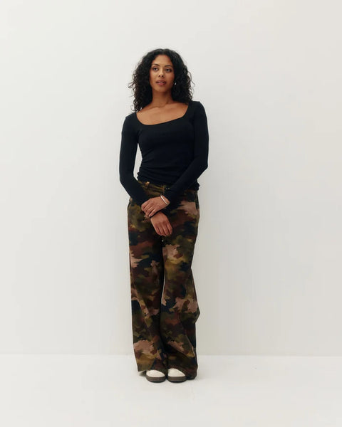 Kuwalla Maeve Lyocell Square Neck Top
