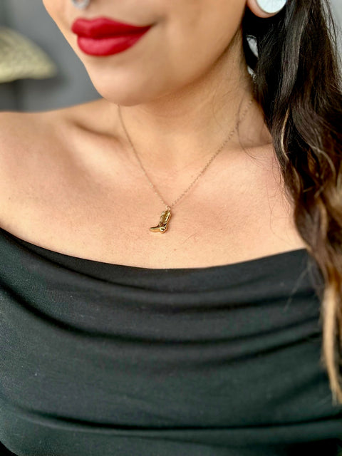 Ernest & Kelly Kick Off Your Boots Necklace
