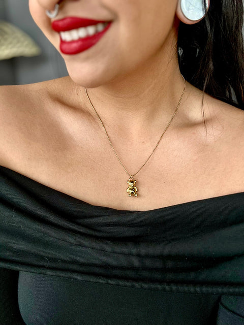 Ernest and Kelly Teddy Bear Necklace