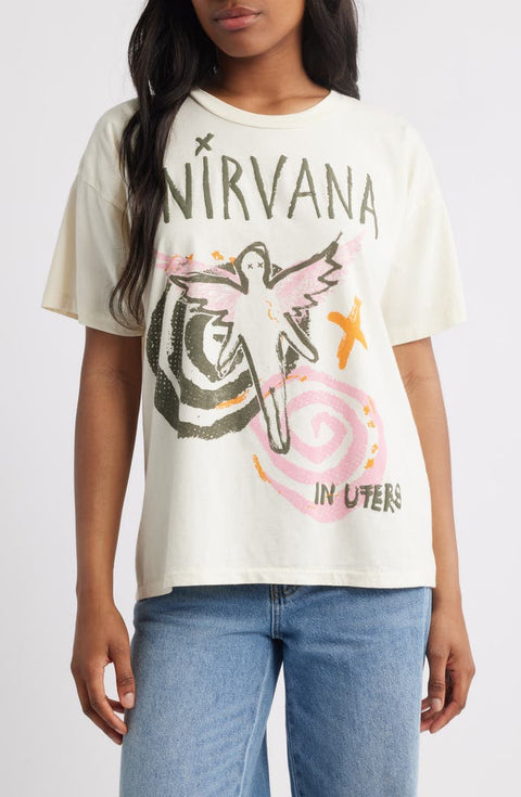 Daydreamer Nirvana In Uetro Collage Merch Tee