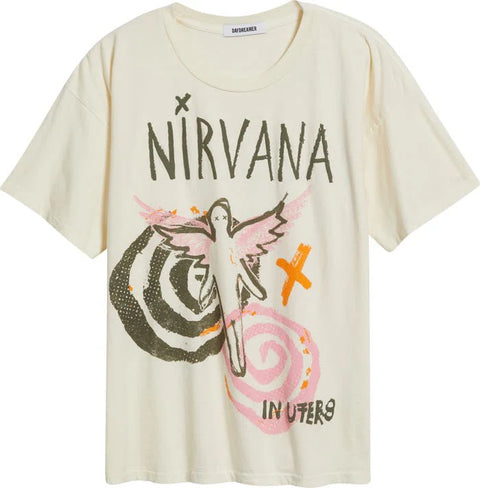 Daydreamer Nirvana In Uetro Collage Merch Tee