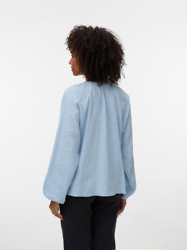 Vero Moda Natali Embroidered Top- 3 Coloyrs