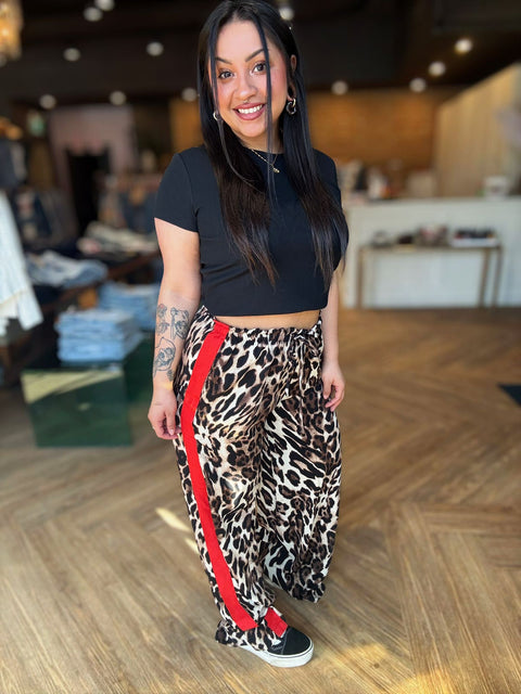 Untamed Leopard Wide Leg Pant