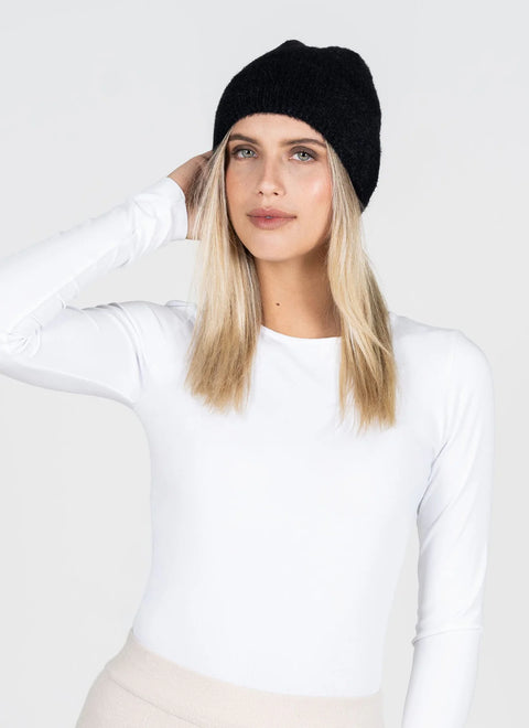 C’est Moi Lottie Ribbed Fuzzy Beanie - 2 Colors