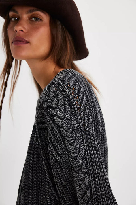 Free People Frankie Cable Knit Sweater - 2 Colors
