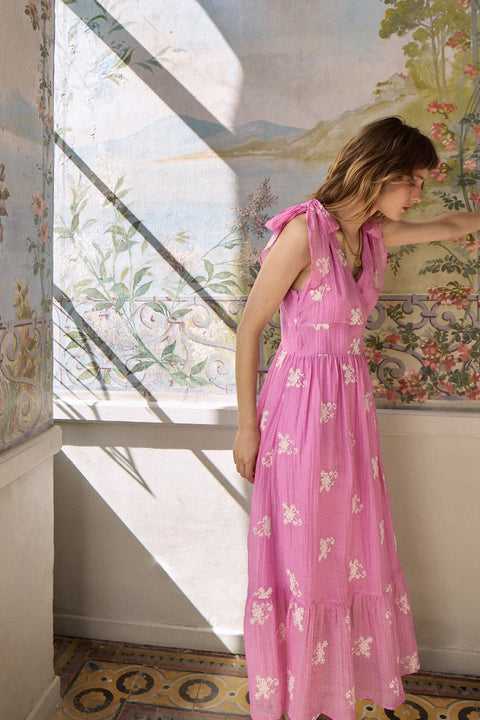 Molly Bracken Rhea Embroidered Dress