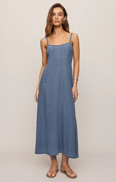 Z Supply Leonora Denim Midi Dress