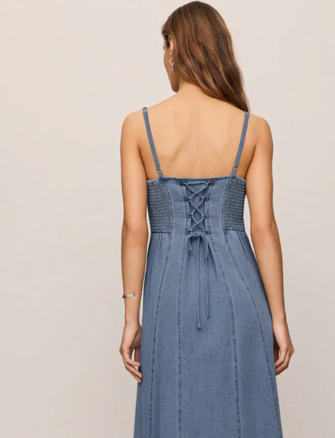 Z Supply Leonora Denim Midi Dress