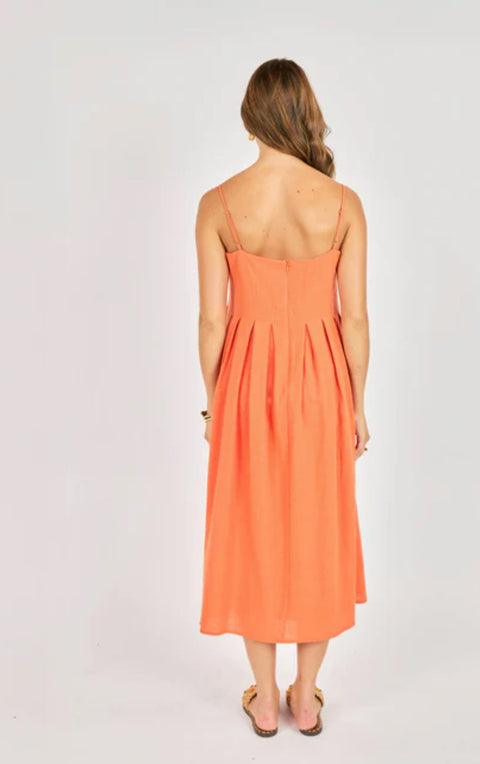 Sadie & Sage Good Day Pleated Midi Dress