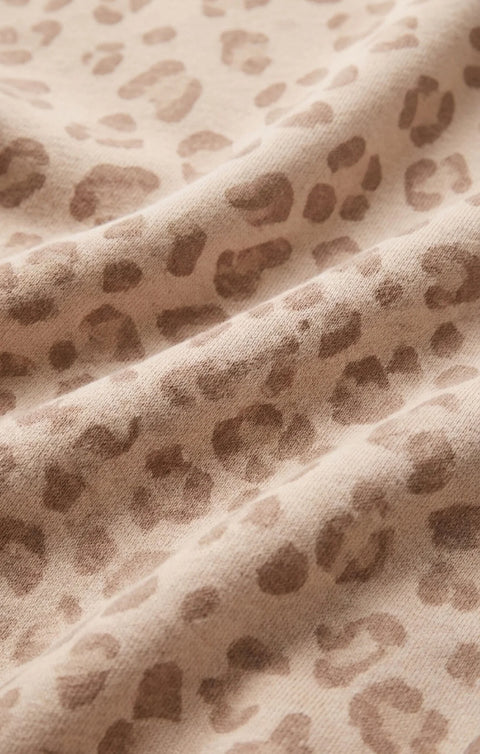 Z Supply All Day Knit Leopard Jacket