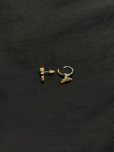 Ernest & Kelly Latte Croissant Earrings