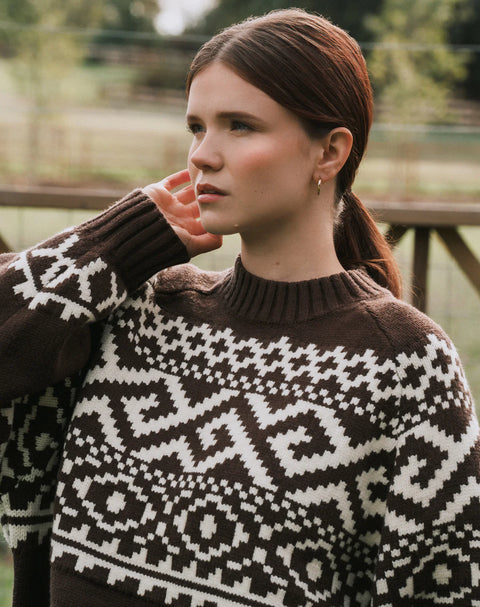 Brunette The Label Fair Isle Sweater- 2 Colours