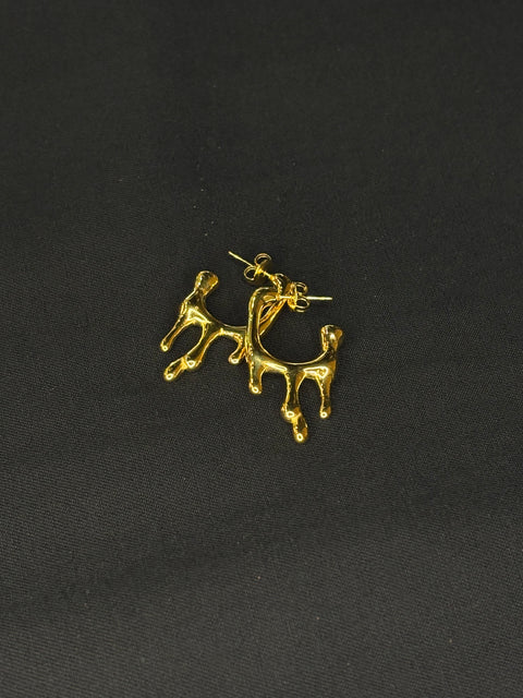 Ernest & Kelly Gold Drip Earrings