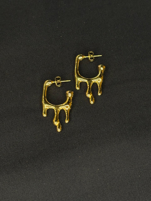 Ernest & Kelly Gold Drip Earrings