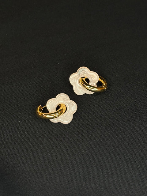 Ernest & Kelly Medium Floral Hoops- 4 Colours