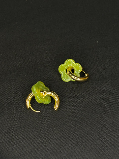 Ernest & Kelly Medium Floral Hoops- 4 Colours