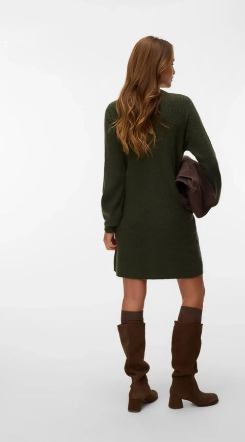 Vero Moda Karla V-Neck Mini Dress - 2 Colours