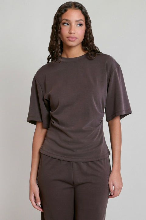 Dex Ella Pleated Waist Top - Extended Sizes